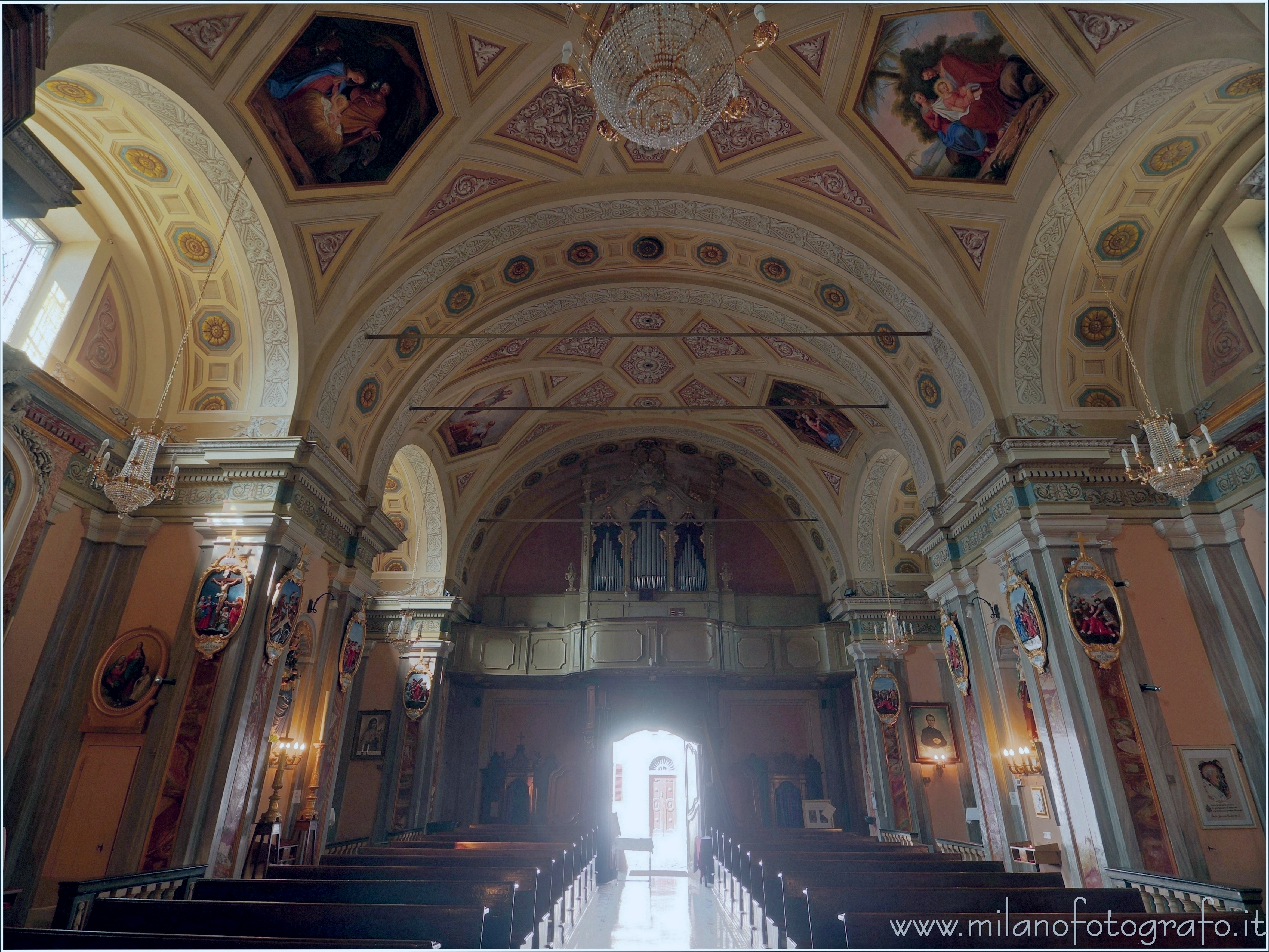 Andorno Micca (Biella, Italy) - Nave of the Church of San Giuseppe di Casto